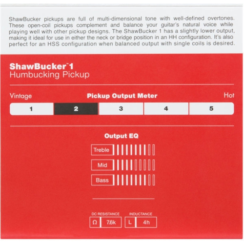 Fender® ShawBucker™ 1 Humbucking Pickup