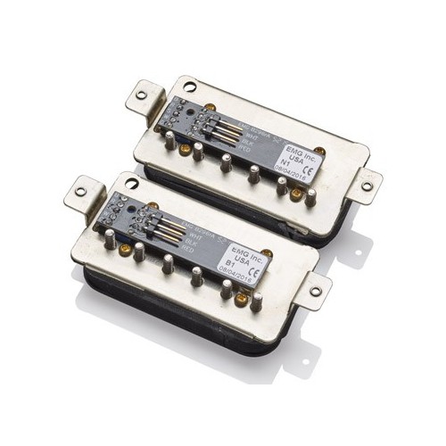 EMG Retro Super 77 Set Active Humbucker Set - Zebra - 5965