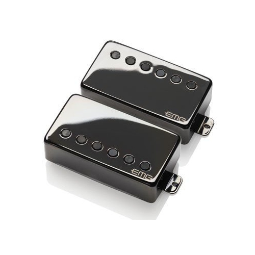 EMG JH James Hetfield Active Humbucker Guitar Pickup Set - Black Chrome - 3707