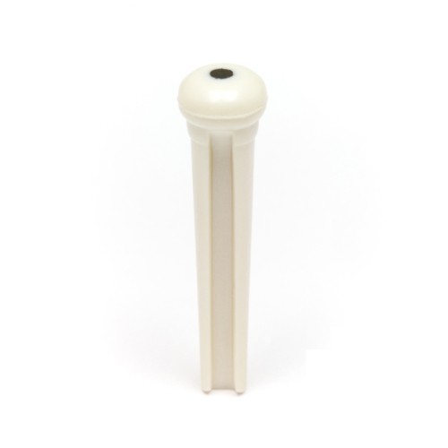 Graph Tech TUSQ Traditional Style Bridge Pins White with Black Inlay