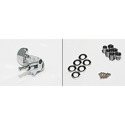 Grover 502C Roto-Grip Locking Rotomatic Tuners, 3-Per-Side 3+3, Chrome