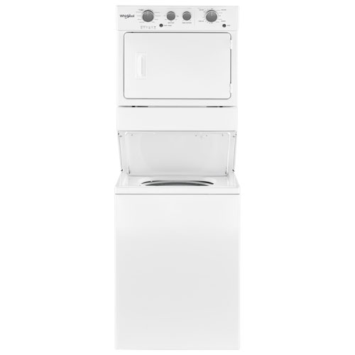 Whirlpool 4 Cu. Ft. Gas Washer & 5.9 Cu. Ft. Dryer Laundry Centre (WGT4027HW) - White