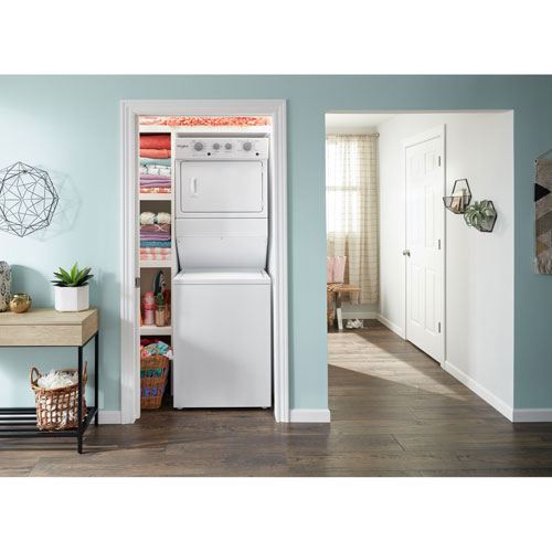 Whirlpool 4 Cu. Ft. Gas Washer & 5.9 Cu. Ft. Dryer Laundry Centre (WGT4027HW) - White