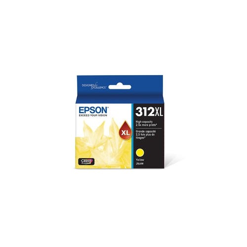 EPSON  312 Xl T312Xl420 Ink Cartridge High Yield for Workforce Printer In Yellow 