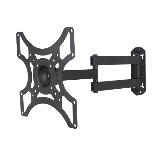 Image 1 de 5.. Support mural articulé pour téléviseur ACL/DEL de 19 à 37 po de Techly - inclinable +/-15° - pivotant à 180° - VESA jusqu'à 200 x 200&nbsp;mm - peut
