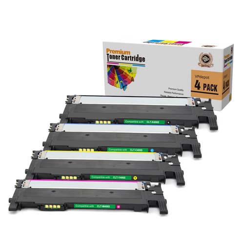 VPDEPOT  4Pk Clt-406S Cmyk Replacement Toner Set for Samsung Clp-360/clx-3305/clp-365/clx-3305Fn/clp-365W