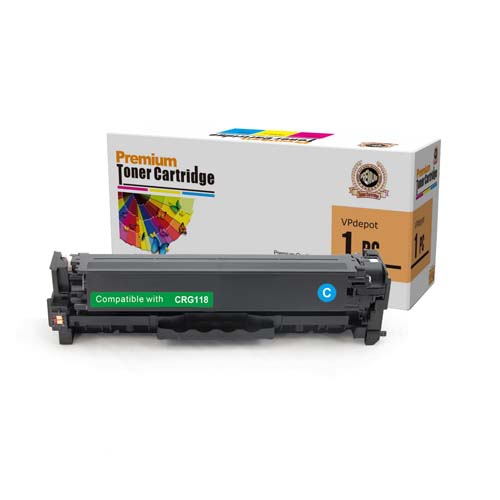 VPdepot 118 Replacement Cyan Toner for Canon ImageCLASS MF8350/8340/8350/8380, BLP-7200/7660/7680