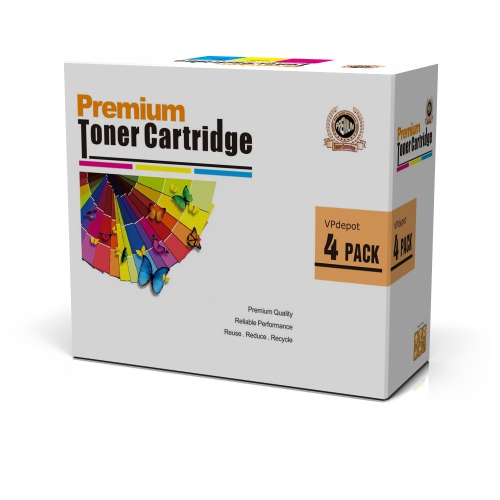 VPdepot 4PK TN-350 BK Replacement Black Toner for Brother HL-2030/2040/2070, MFC-7220/7820, DCP-7010/7020/7025