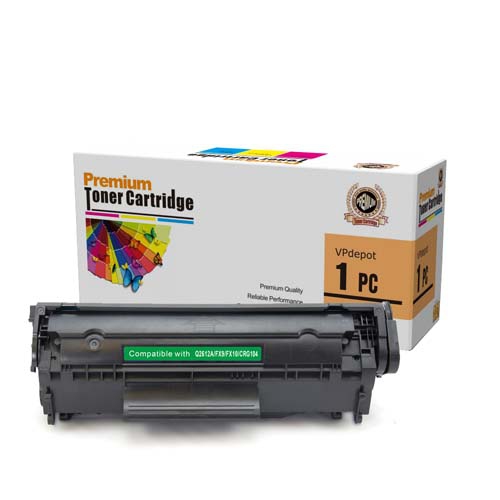 VPDEPOT  Q2612A (12A) Replacement Toner for HP Laserjet 1010/1012/1018/ 1020/3015/3020/3050/3055, M1319/1005 In Black