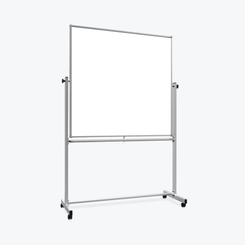 Luxor 48"W x 48"H Double-Sided Magnetic Whiteboard -