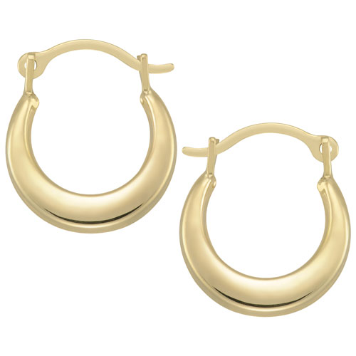 Kids 10mm Hoop Earrings in 10K Yellow Gold