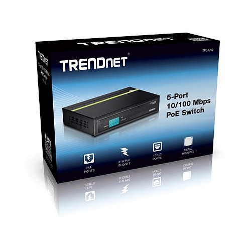 Trendnet 5-Port 10/100 Mbps PoE Switch