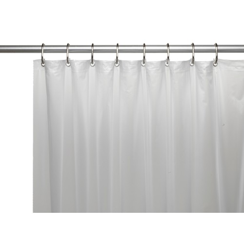 Metal Grommets Frosty Clear, 8 Gauge Shower Curtain Liner