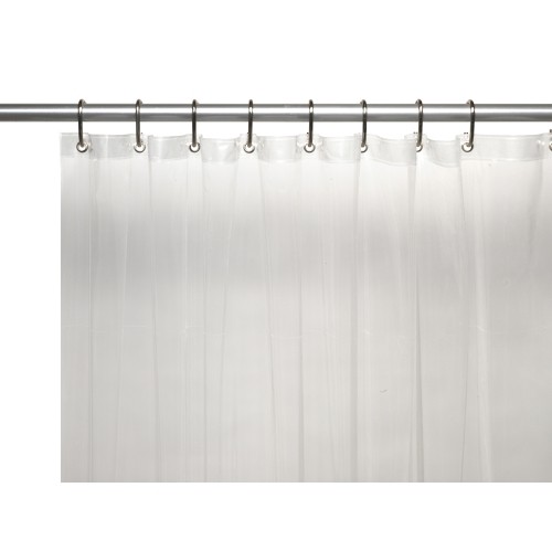 Gauge Vinyl Shower Curtain Liner, Extra Wide Clear Shower Curtain Liner