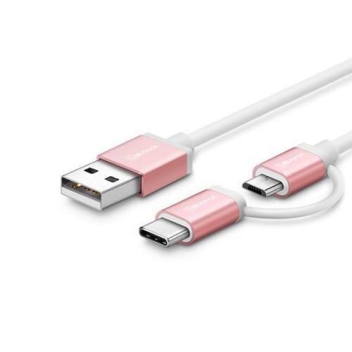 SA-30402 Micro USB Cable with Type C Adapter 2.4A5