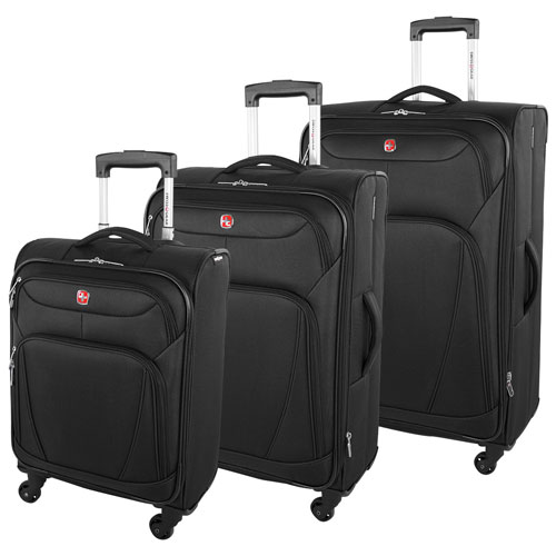 Ensemble de 3 valises souples extensibles Beaumont Lite de SWISSGEAR - Noir