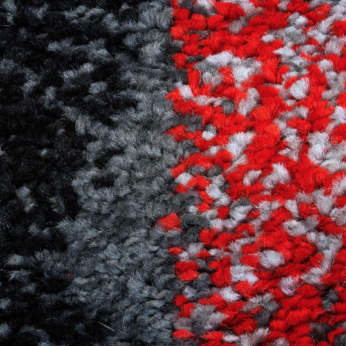 LA Dole Copper Abstract Carpet 5'2" x 7'3" Rectangle Area Rug - Red/Black/Grey