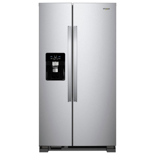 Whirlpool 36" 24.5 Cu. Ft. Side-By-Side Refrigerator w/ Ice Dispenser - Stainless