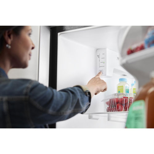 Amana 33" 21.4 Cu. Ft. Side-By-Side Refrigerator (ASI2175GRS) - Black-On-Stainless Steel