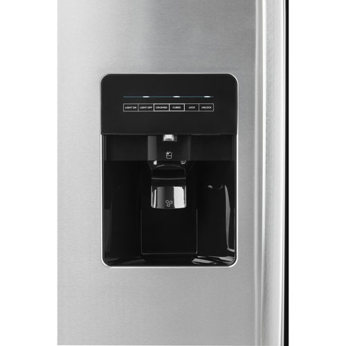 Amana 33" 21.4 Cu. Ft. Side-By-Side Refrigerator (ASI2175GRS) - Black-On-Stainless Steel