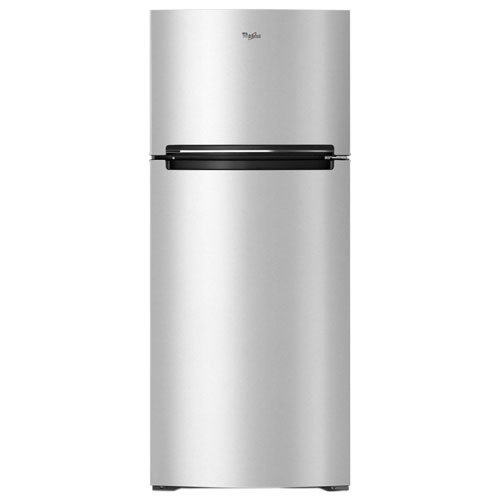 Whirlpool 28" 17.6 Cu. Ft. Top Freezer Refrigerator with LED Lighting - Stainless Steel