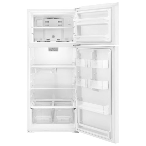 Whirlpool 28" 17.6 Cu. Ft. Top Freezer Refrigerator with LED Lighting (WRT518SZFW) - White
