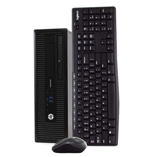 Remis à neuf - HP 800 G1 SFF I5 4570 3,2 GHz, mémoire 8 Go, disque dur 1 To, DVD, Windows 10 Pro