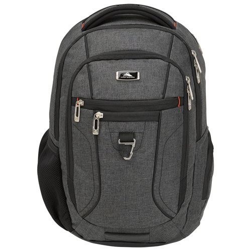High Sierra Endeavor Essential 15" Laptop Day Backpack - Mercury/Heather/Black