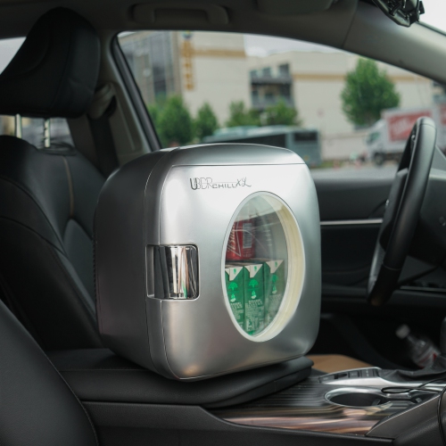 Uber Appliance Uber Chill Personal XL Mini Fridge 12 can capacity for Bar, Bedroom, office, Dorm outdoor/indoor 110/12V AC/DC