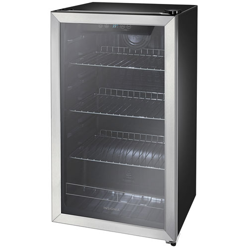 Insignia 3.2 Cu. Ft. 115-Can Beverage Centre - Stainless Steel - Only at Best Buy
