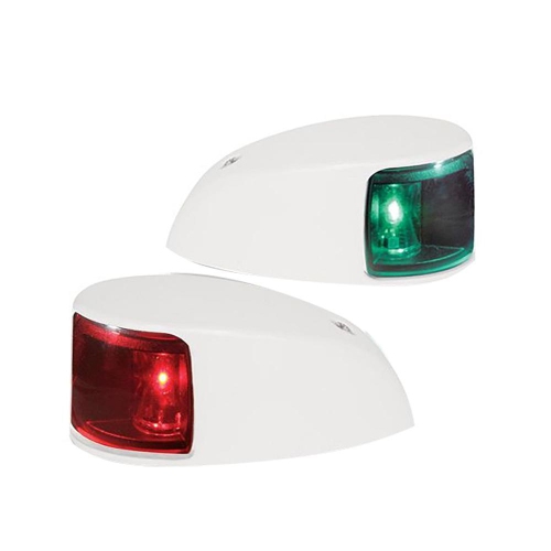 HELLA MARINE  Naviled Deck Mount Port & Starboard Pair - 2Nm - Colored Lens-White Housing