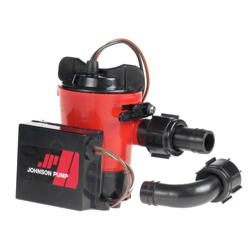 JOHNSON PUMP  500 Gph Auto Bilge Pump 3-4" Hose 12V Dura Port