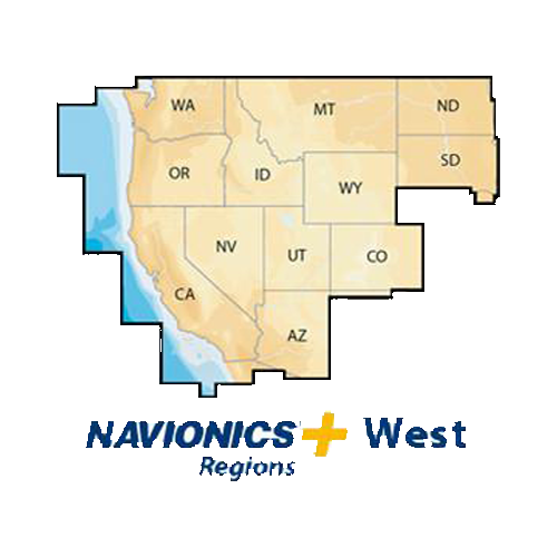 Navionics Navionics+ Regions - West - Preloaded MSD Format