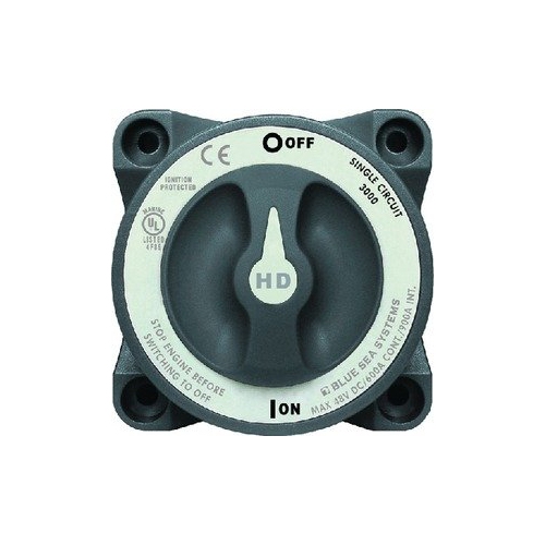 Blue Sea 3000 HD-Series Battery Switch Single Circuit ON-OFF