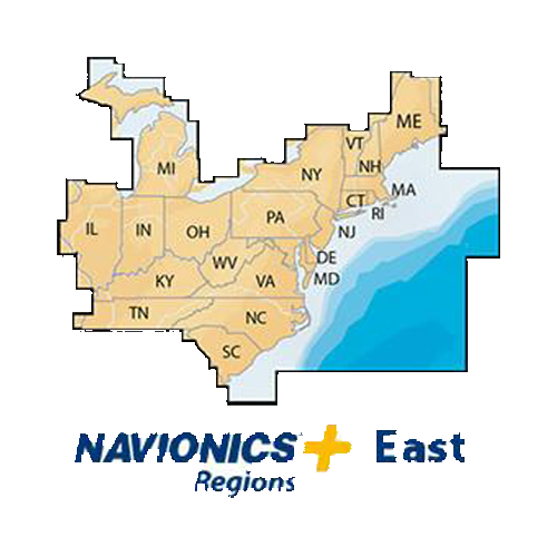 Navionics Navionics+ Regions - East - Preloaded MSD Format