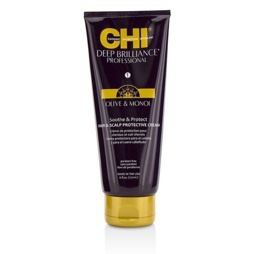 Deep Brilliance Olive &amp; Monoi Soothe &amp; Protect Hair &amp; Scalp Protective Cream - 177ml-6oz