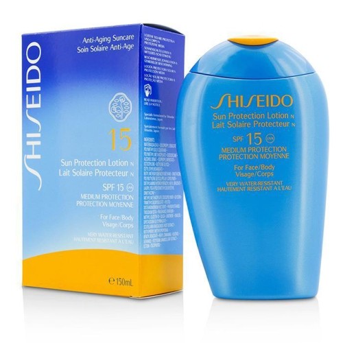 SHISEIDO  Sun Protection Lotion N Spf 15 (for Face & Body) - 150Ml-5OZ