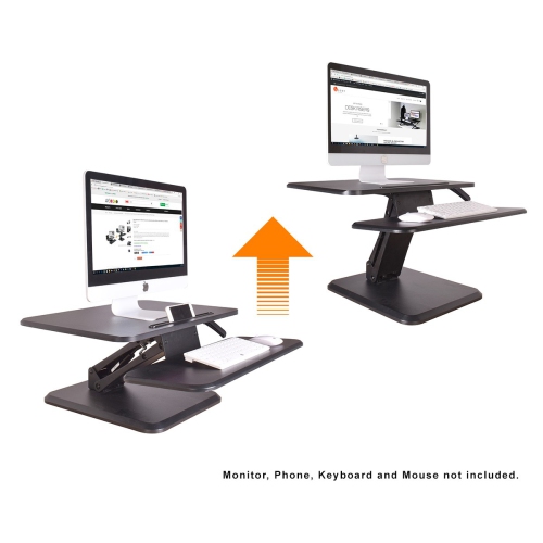 Boost Industries STS-DR25P 25" Sit to Stand Pedestal Desk Riser