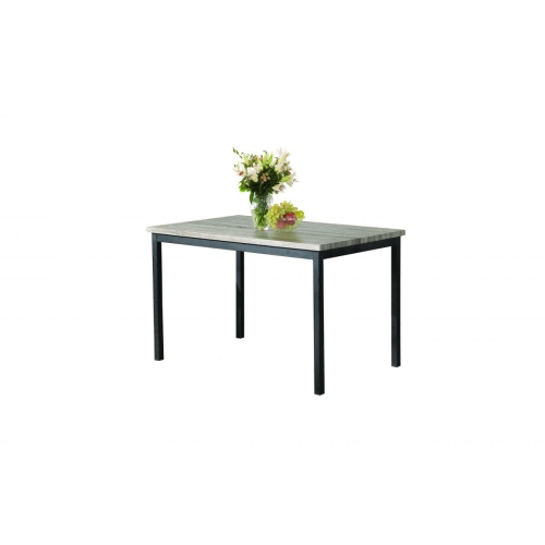 TITUS FURNITURE  Two-Tone Wood Modern Casual Dining Table Seats 4