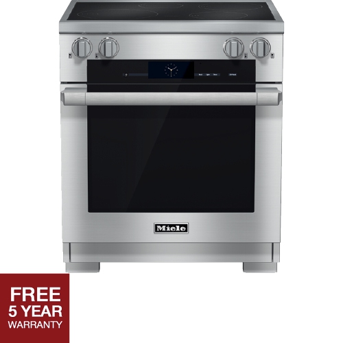 Miele HR 1622 30" Induction Range with M Touch Display, Stainless steel/Clean Steel Ranges