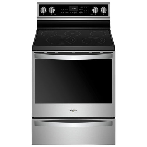 Whirlpool 30" 6.4 Cu. Ft. True Convection 5-Element Electric Range - Stainless