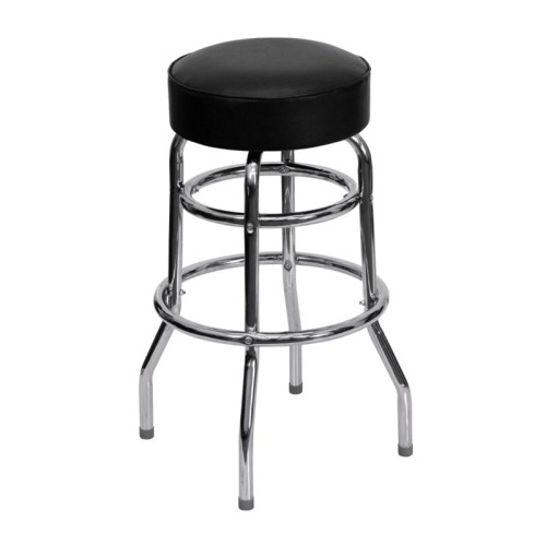 FLASH FURNITURE  30.25" Metal Restaurant Bar Stool In Black Got the 5 bar stool quick - shopped in excellent packing 