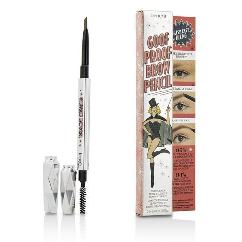 BENEFIT  Goof Proof Brow Pencil - # 3 (Medium) - 0.34G-0.01OZ I love the shape of the pencil and the brush helps soften the application for a very natural look