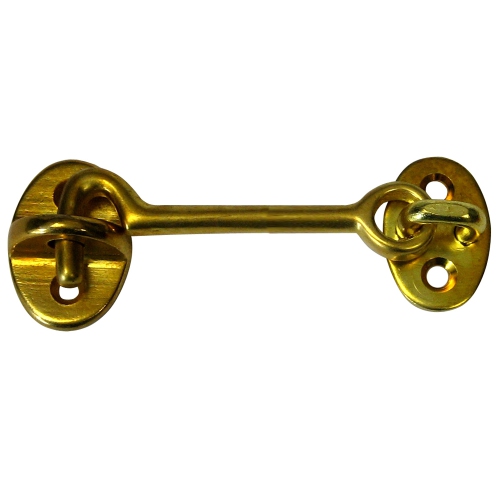 WHITECAP  Cabin Door Hook - Polished Brass - 3"