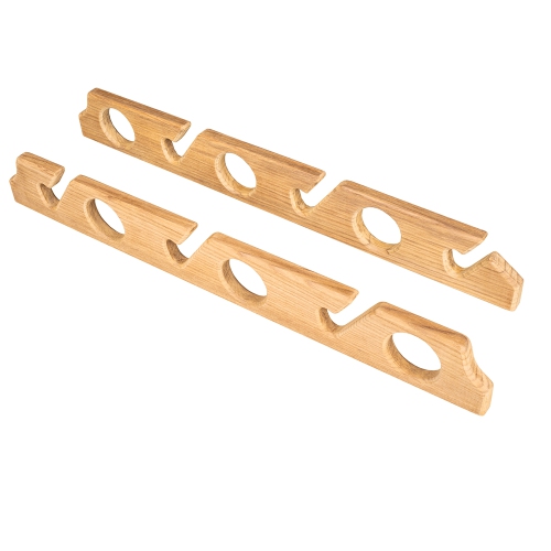 WHITECAP  Teak Six-Rod Storage Rack - Pair
