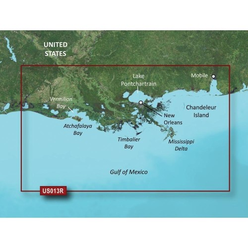 Garmin BlueChart® g2 Vision® HD - VUS013R - Mobile - Lake Charles - microSD-SD