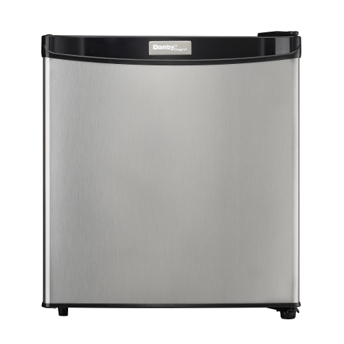 DANBY  Designer Dcr016A3Bsldd 1.6 Cu. Ft. Compact Fridge In Stainless Steel 