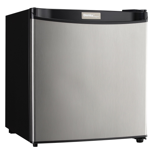 Danby Designer DCR016A3BSLDD 1.6 cu. ft. Compact Fridge in Stainless Steel