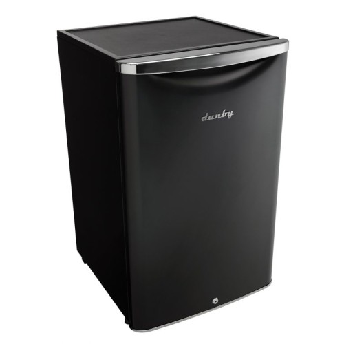 DANBY  4.4 Cu Ft Mini Fridge Metallic In Black Danby Fridge