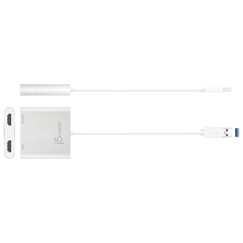 J5 USB 3.0 to Dual 4K HDMI Multi-Monitor Adapter (JUA365)